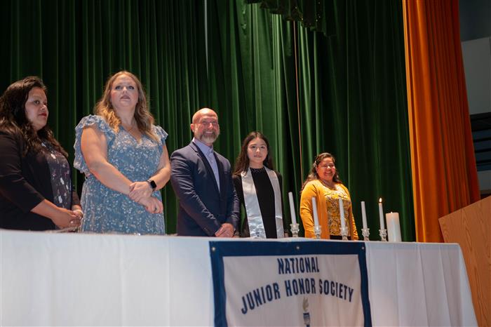 Mr Knittle and some of the faculty advisors